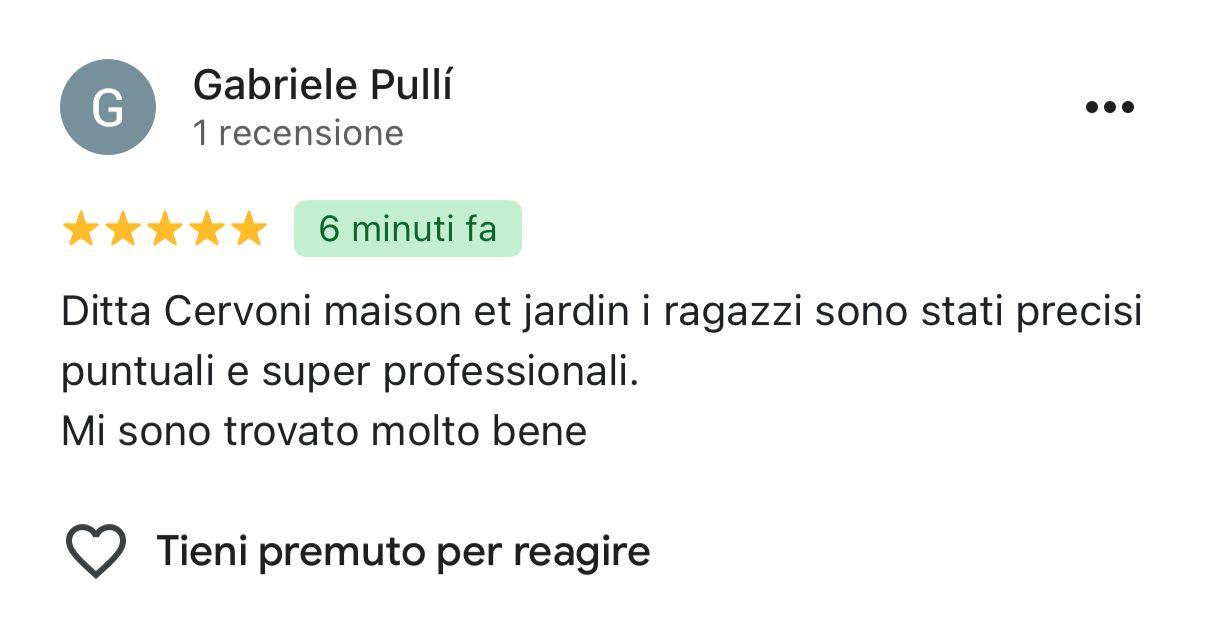 Screenshot reale recensione Google RECENSIONE_IMG_5