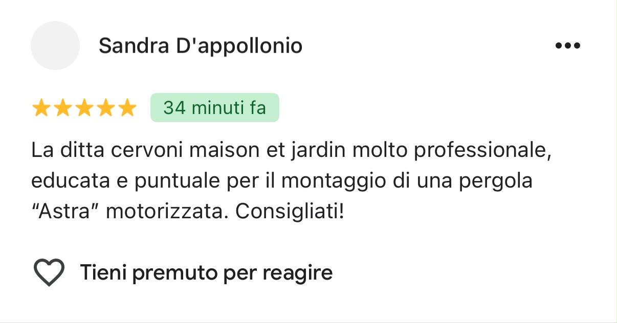 Screenshot reale recensione Google RECENSIONE_IMG_14